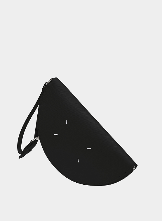 Женский клатч Maison Margiela Half-Moon Leather Black
