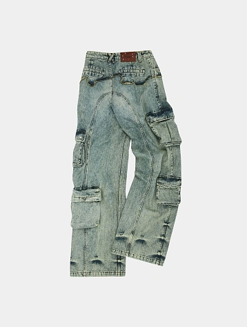 Женские джинсы Andersson Bell Simiz Cargo Coated Yellow