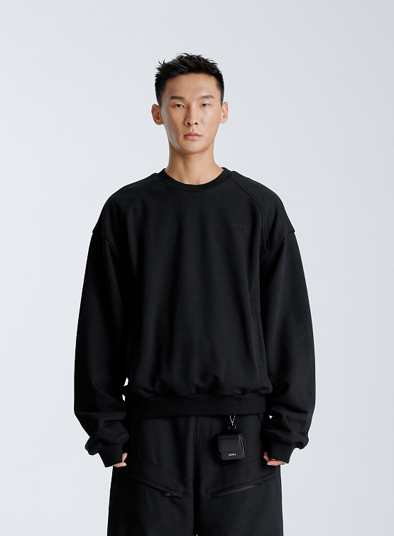 Свитшот JUUN.J Stitched Sweatshirt Black