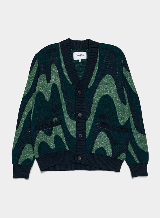 Кардиган Corridor Shimmer Wave Cardigan Green