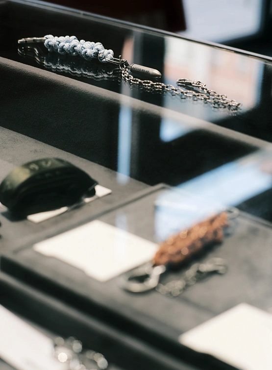 Брелок AFTER PRAY Flower Rope Chain Keyring Sky Blue