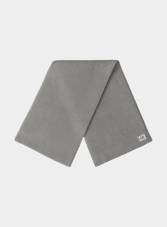 Шарф C.P. Company Re-Wool Knit Scarf Moon Melange