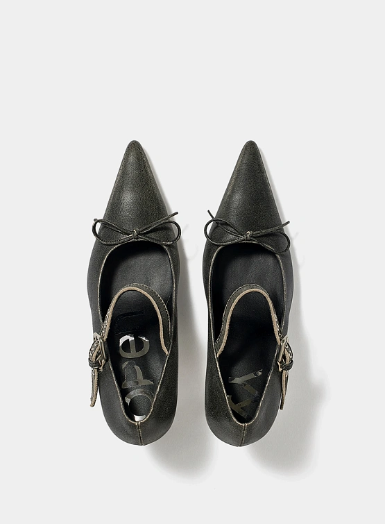 Женские Туфли OPEN YY Buckle Pointy Heels Grey