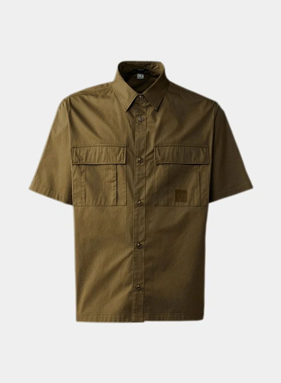 Рубашка C.P. Company The Metropolis Series Gabardine Ivy Green