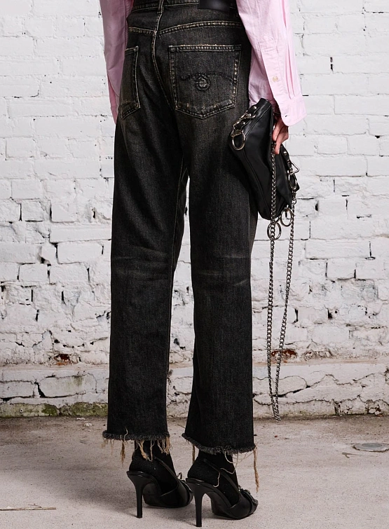 Женские Джинсы R13 Boyfriend Abbey Black