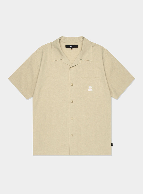 Рубашка LMC Globe Linen Short Slv Shirt Beige