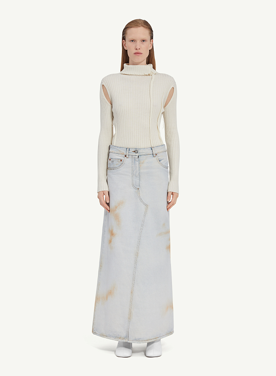 Женская юбка MM6 Maison Margiela Denim Skirt Blue