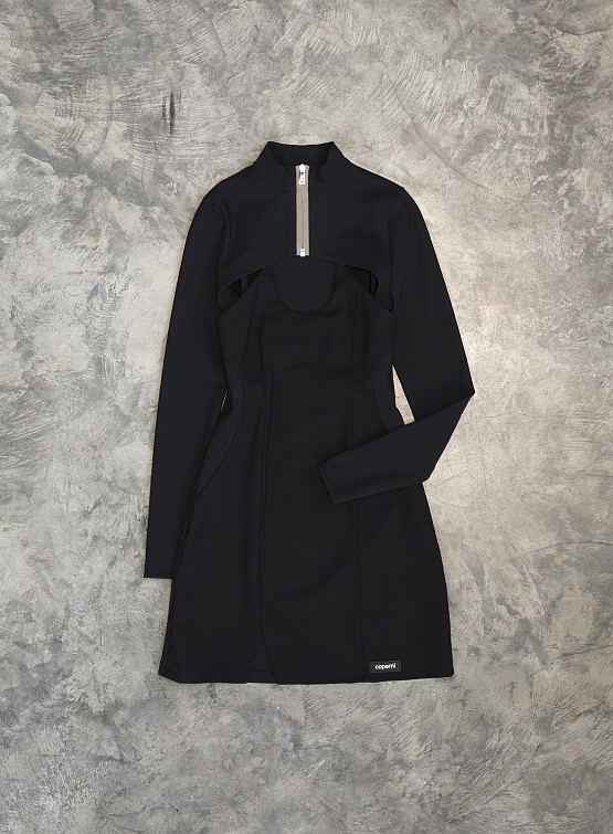 Женское платье Coperni Hybrid Tailored Dress Black