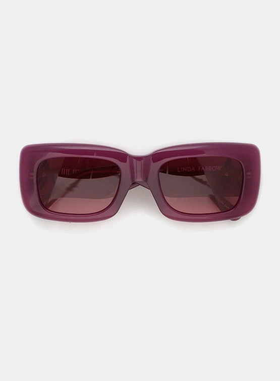 Очки THE ATTICO x Linda Farrow Marfa Burgundy
