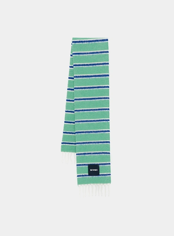Шарф Sunnei Striped Scarf Green
