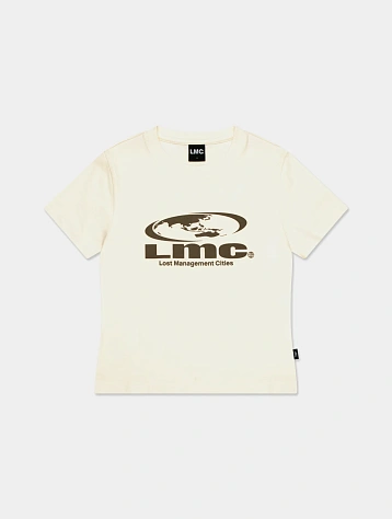 Женская футболка LMC WM Oval Globe Cropped Tee Ivory