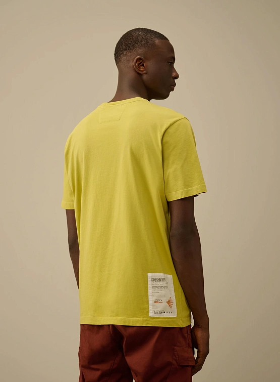 Футболка C.P. Company 24/1 Jersey Front Logo Cress Green