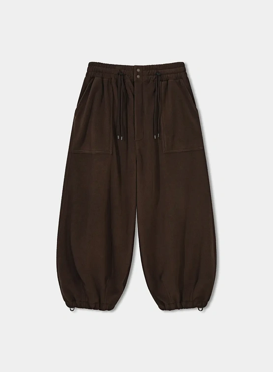 Брюки ANGLAN Double String Fleece Fatigue Brown