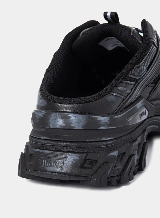 Мюли JUUN.J Synthetic Leather Trainer Mule Shoes Black