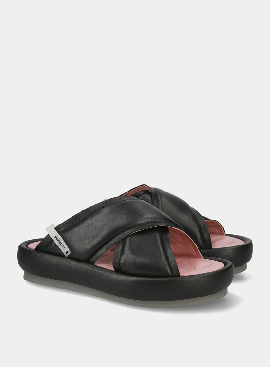 Женские сандалии Premiata M6726 Napa Nero + Fod Malva