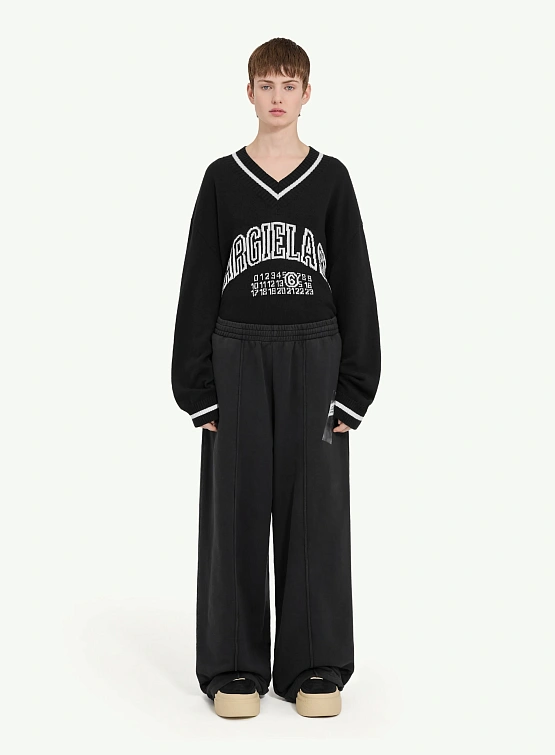 Женские брюки MM6 Maison Margiela Outside Stitch Black