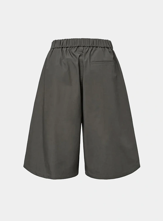 Шорты AMOMENTO Two Tuck Wide Brown