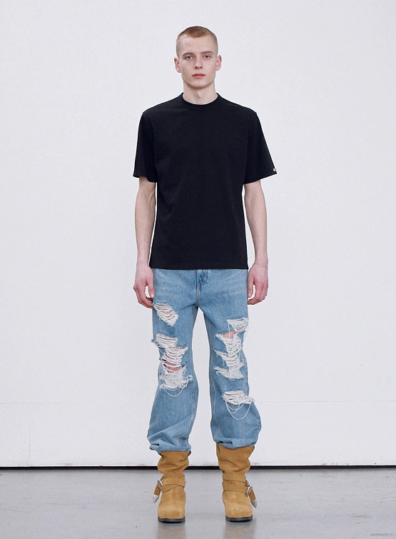 Футболка Recto RC Logo Jacquard Patch T-shirt Black