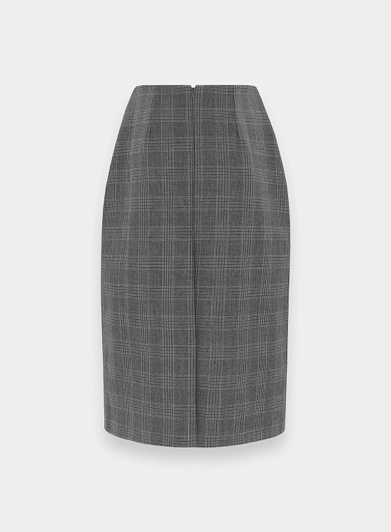 Женская юбка ABRA Long Skirt Squares Grey