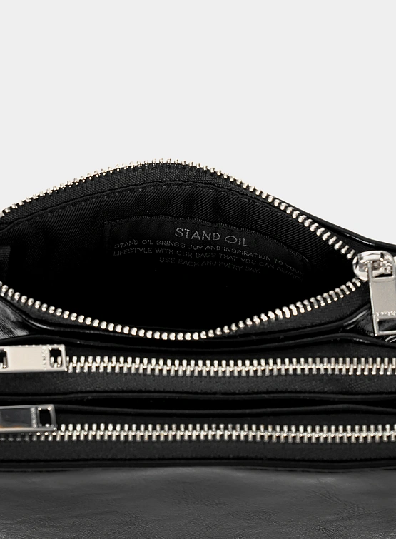 Женская сумка STAND OIL Cookie Accordion Black