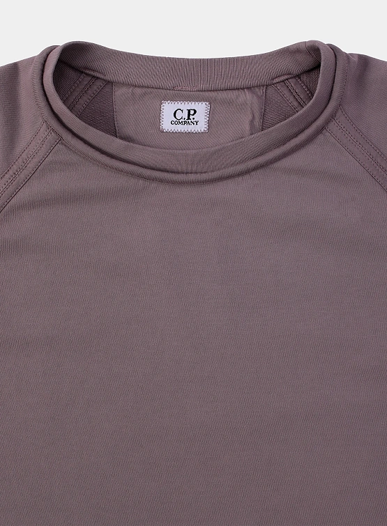 Свитшот C.P. Company Light Fleece Logo Purple Dove