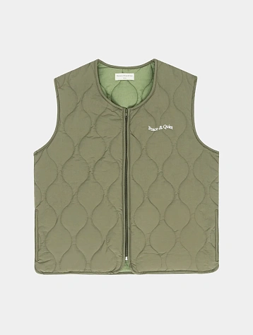 Жилет MUSEUM OF PEACE & QUIET Wordmark Olive