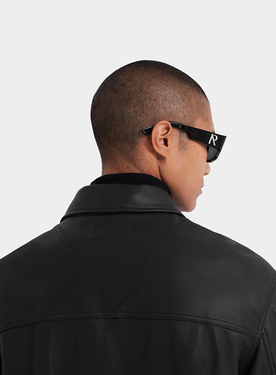 Овершот Represent Clo Leather Overshirt Black