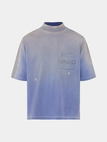 Футболка Maison Margiela Graffiti Logo Blue