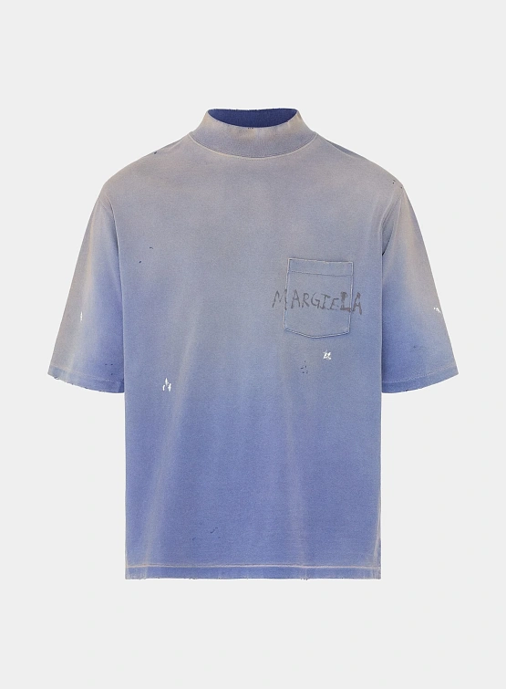 Футболка Maison Margiela Graffiti Logo Blue