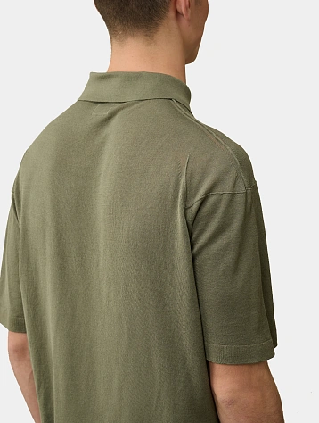 Поло C.P. Company Filo Di Scozia Knitted Agave Green