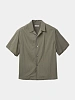 Рубашка COOR Natural Wrinkle Open Collar Khaki