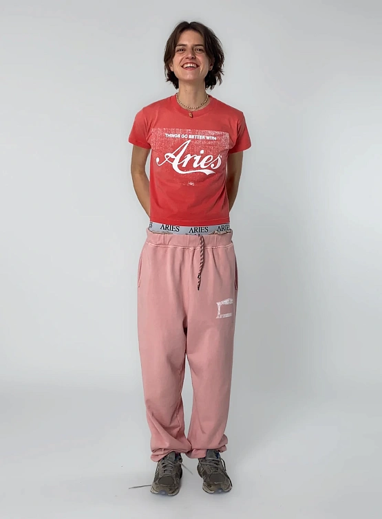 Футболка ARIES Sunbleached Cola SS Red