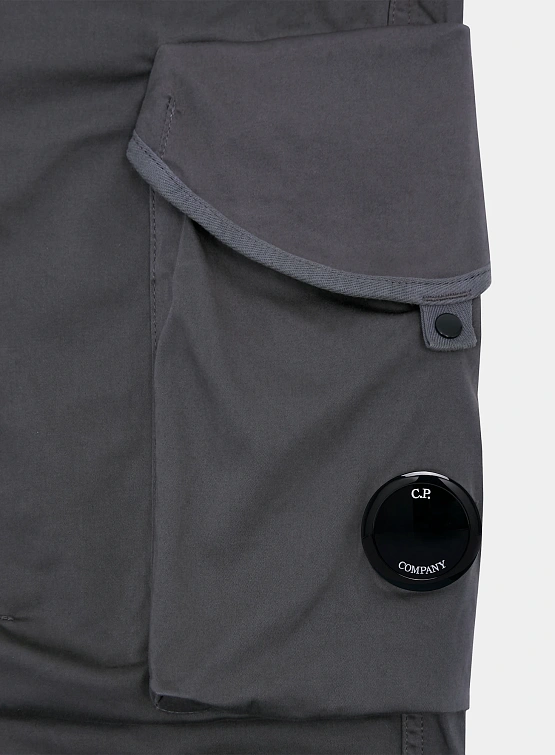 Брюки C.P. Company Stretch Sateen Utility Smoked Pearl