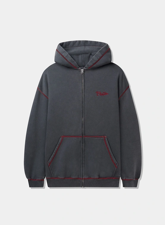 Зип-худи Butter Goods Jive Zip-Thru Washed Black