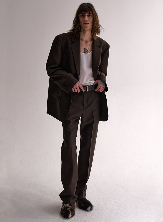 Пиджак System Wool Single Set-Up Brown