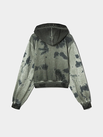 Женское зип-худи JUUN.J Hooded Sweatshirt Crop Detail Khaki