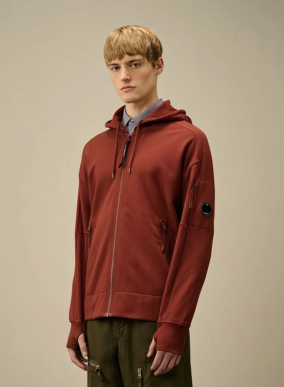 Зип-худи C.P. Company Diagonal Raised Fleece Sable