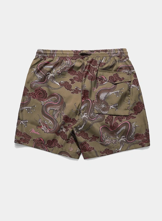 Плавки MAHARISHI 1549 Dragon Swim Shorts Olive