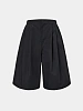 Шорты AMOMENTO Two Tuck Wide Black