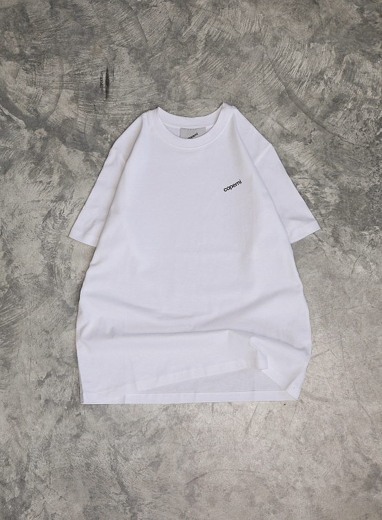 Футболка Coperni Logo Boxy T-Shirt Optic White Футболки Футболка Coperni Logo Boxy T-Shirt Optic White Футболки