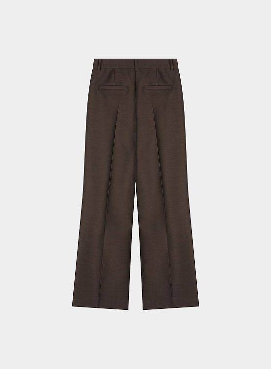 Женские Брюки System Straight Fit Wool Brown