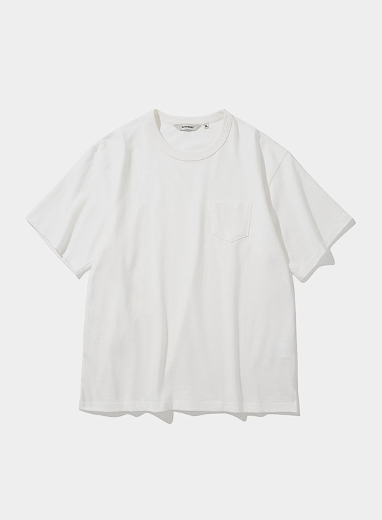 Футболка Uniform Bridge Heavyweight Pocket Off White