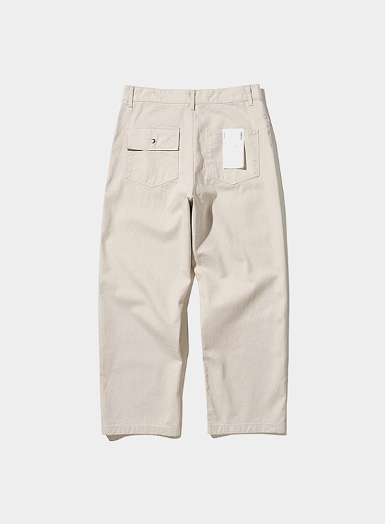 Брюки Uniform Bridge Cotton Fatigue Pants Wide Fit Natural