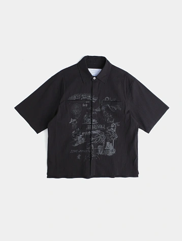 Рубашка Jungles Jungles Scribbles Button Up Black