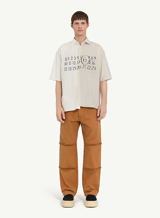 Рубашка MM6 Maison Margiela Button Numbers Off White