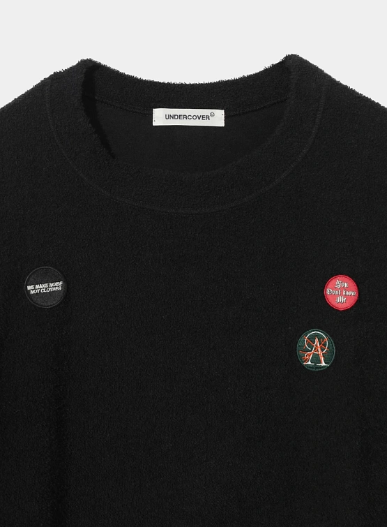 Пуловер UNDERCOVER Pile Embroidered Badge Black