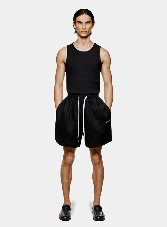 Шорты MKI MIYUKI ZOKU Linen Shorts Black