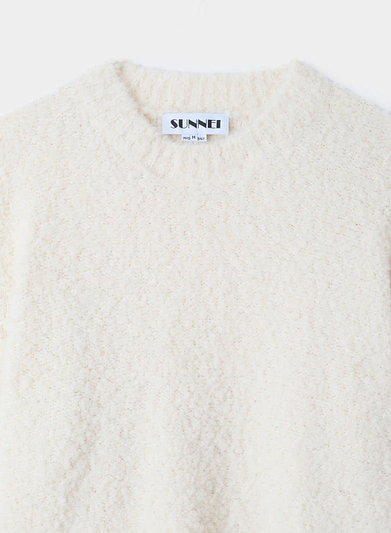 Свитер Sunnei Round Neck Sweater Cream