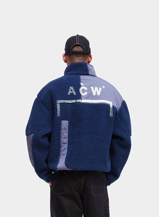 Флисовый анорак A-COLD-WALL* Bonded Axis Fleece Rich Blue