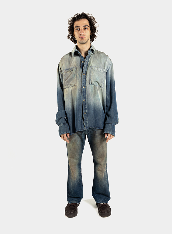 Рубашка ALCHEMIST Titan Shirt Dirty Medium Indigo